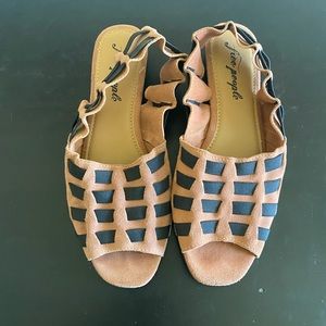 Free People Swift Mini Wedge Blush Pink